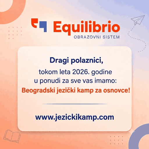 Beogradski jezički kamp za osnovce – Equilibrio